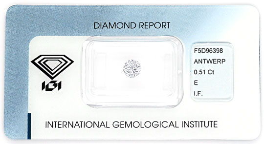 Foto 1 - Diamant 0,51Carat Brillant IGI Lupenrein River VG VG VG, D5141