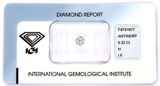 Foto 1 - Diamant 0,32ct Brillant IGI Lupenrein Weiss 3xVG, D5867