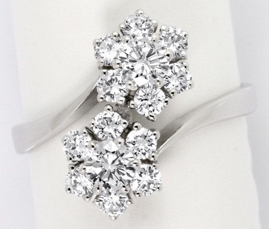 Foto 2 - Diamant-Ring 1,25 Carat Lupenreine Brillanten-Weißgold, S4617