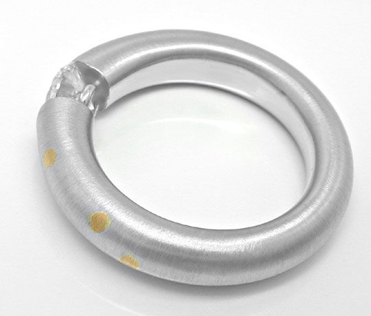 Foto 3 - Platin Diamant-Solitär Ring 0,90ct Brillant, S8911