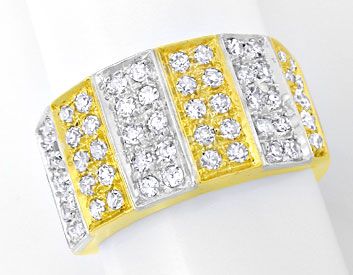Foto 1 - Diamant-Ring 0,85ct 18K Gelbgold-Weißgold, S8925