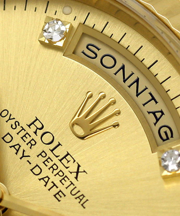 Foto 3 - Rolex Daydate Gelbgold-Diamantzifferblatt im Neuzustand, U1437