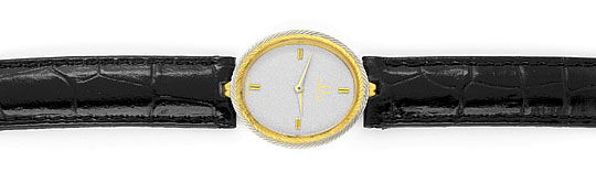 Foto 1 - Omega Damen-Armbanduhr 18K Gelbgold-Weißgold Quarz-Uhr, U2127